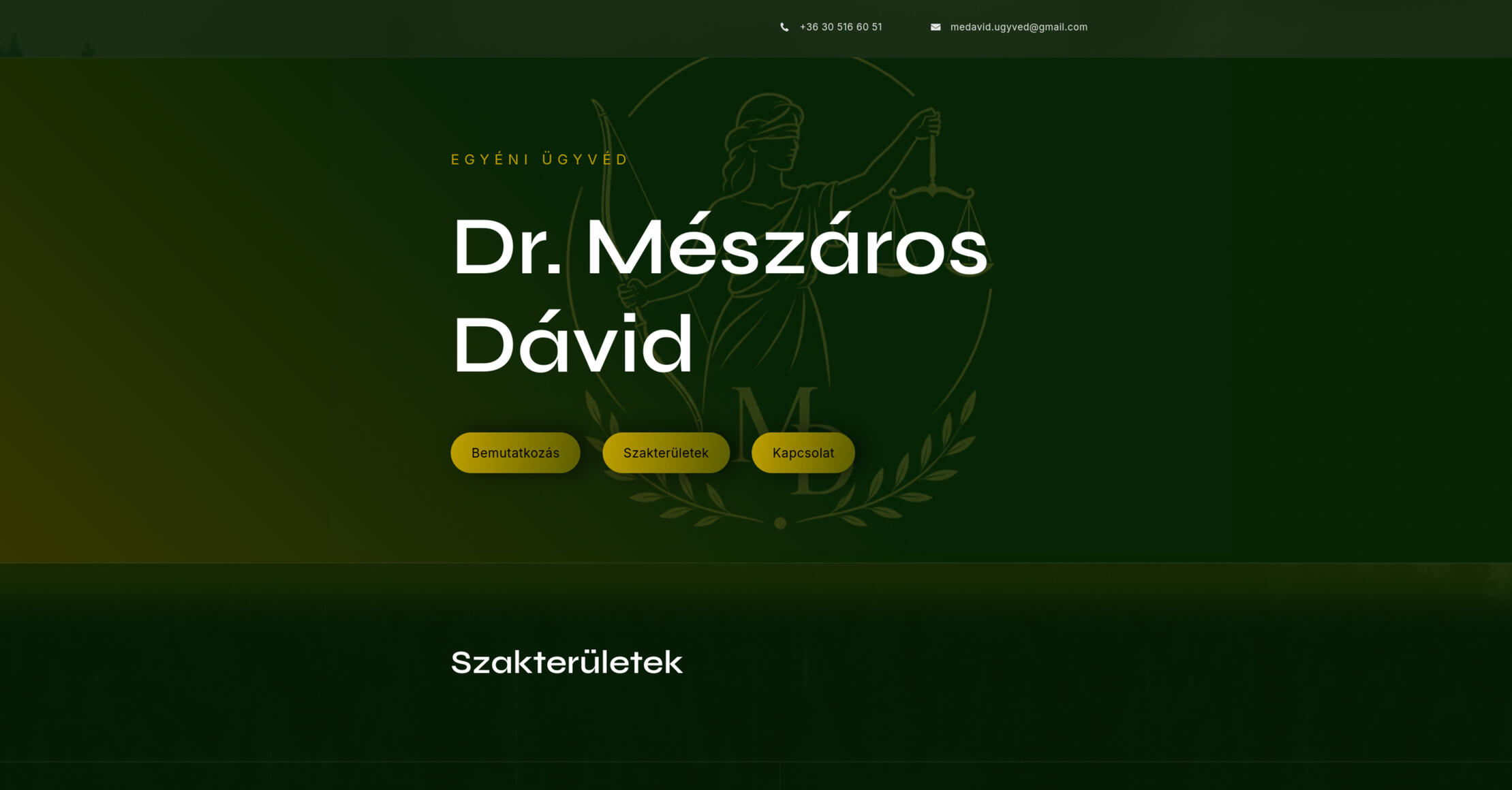 Dr. Mészáros Dávid Egyéni ügyvéd honlap